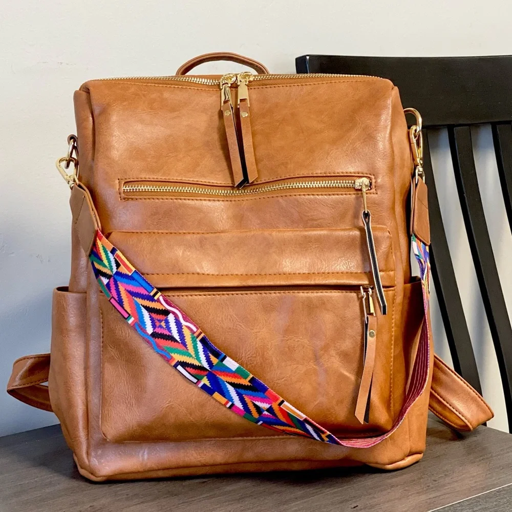 Brand NEW Camden Convertible Backpack in Camel 🧡 - Picture 11 of 16